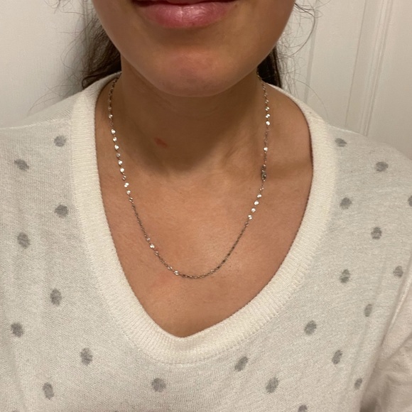 Beautiful 14 KT white gold necklace - Picture 5 of 5